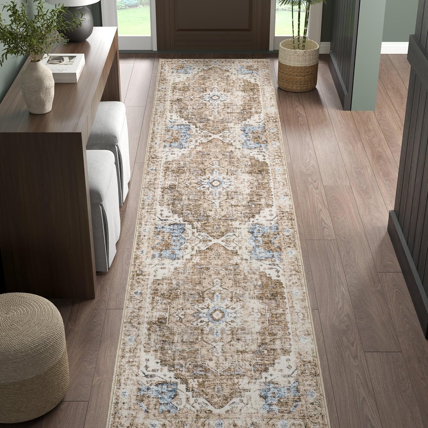 VIKAMA Bohemian Runner Rug Ant - Commercial Kitchen Mats 评论和价格