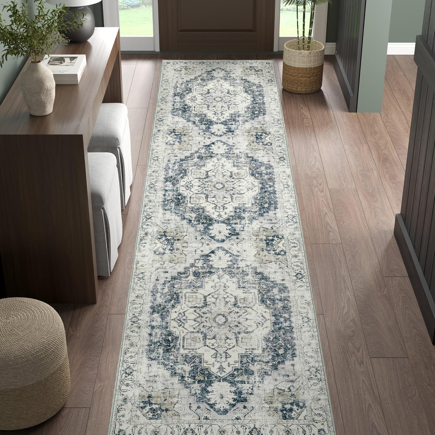 VIKAMA Bohemian Runner Rug Ant - Commercial Kitchen Mats 评论和价格
