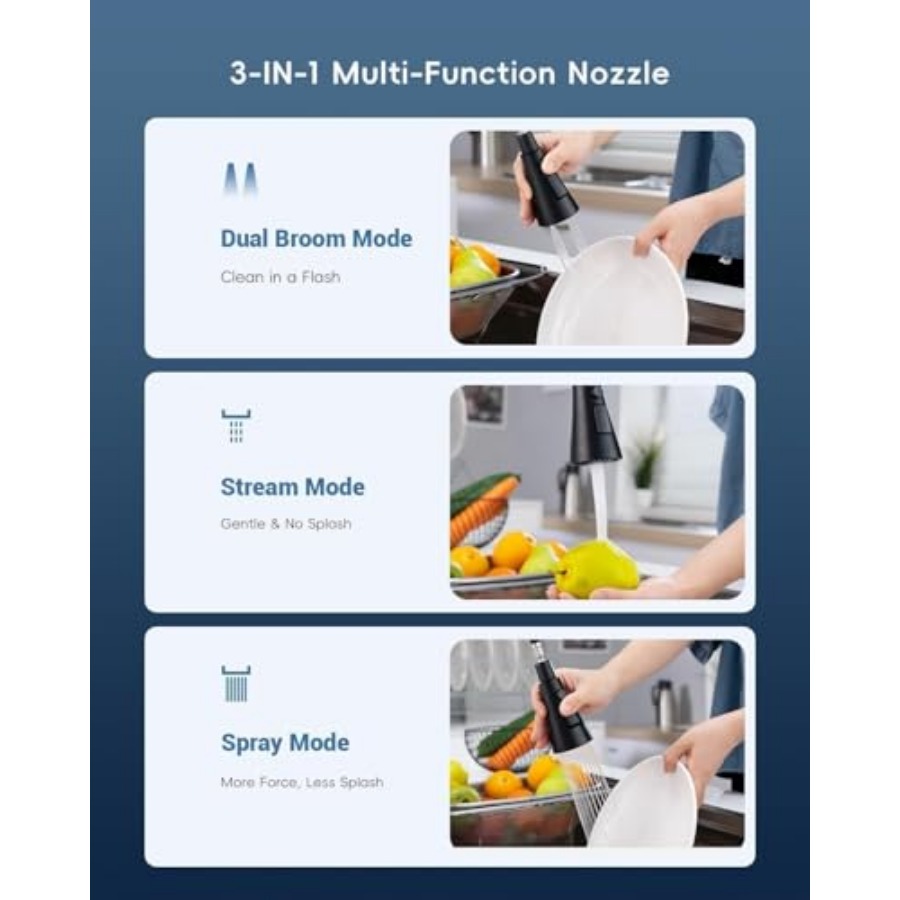 Black Kitchen Faucet with Soap - Commercial Kitchen Faucet 评论和价格