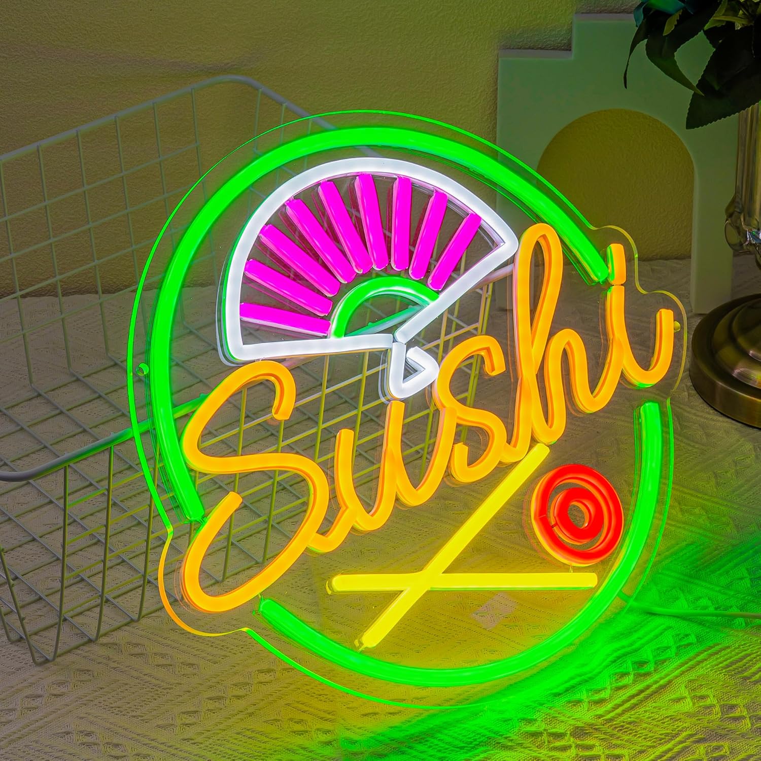 Sushi Neon Sign for Wall Decor - Commercial Kitchen Light 评论和价格