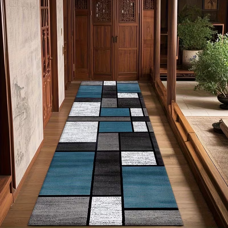 Modern Geometric Patchwork Run - Commercial Kitchen Non Slip Flooring 评论和价格