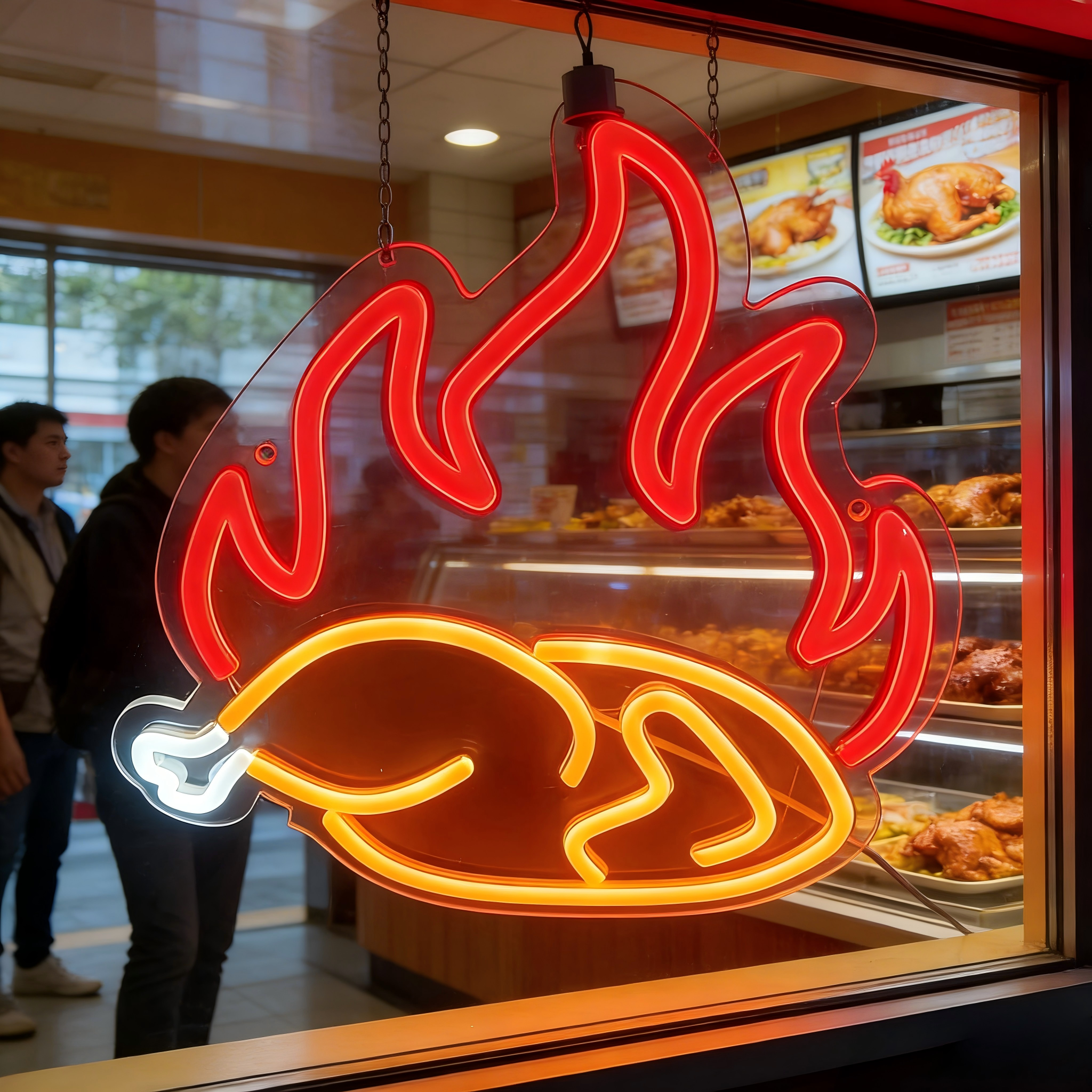 Grilled Chicken Neon Sign LED  - Commercial Kitchen Light 评论和价格