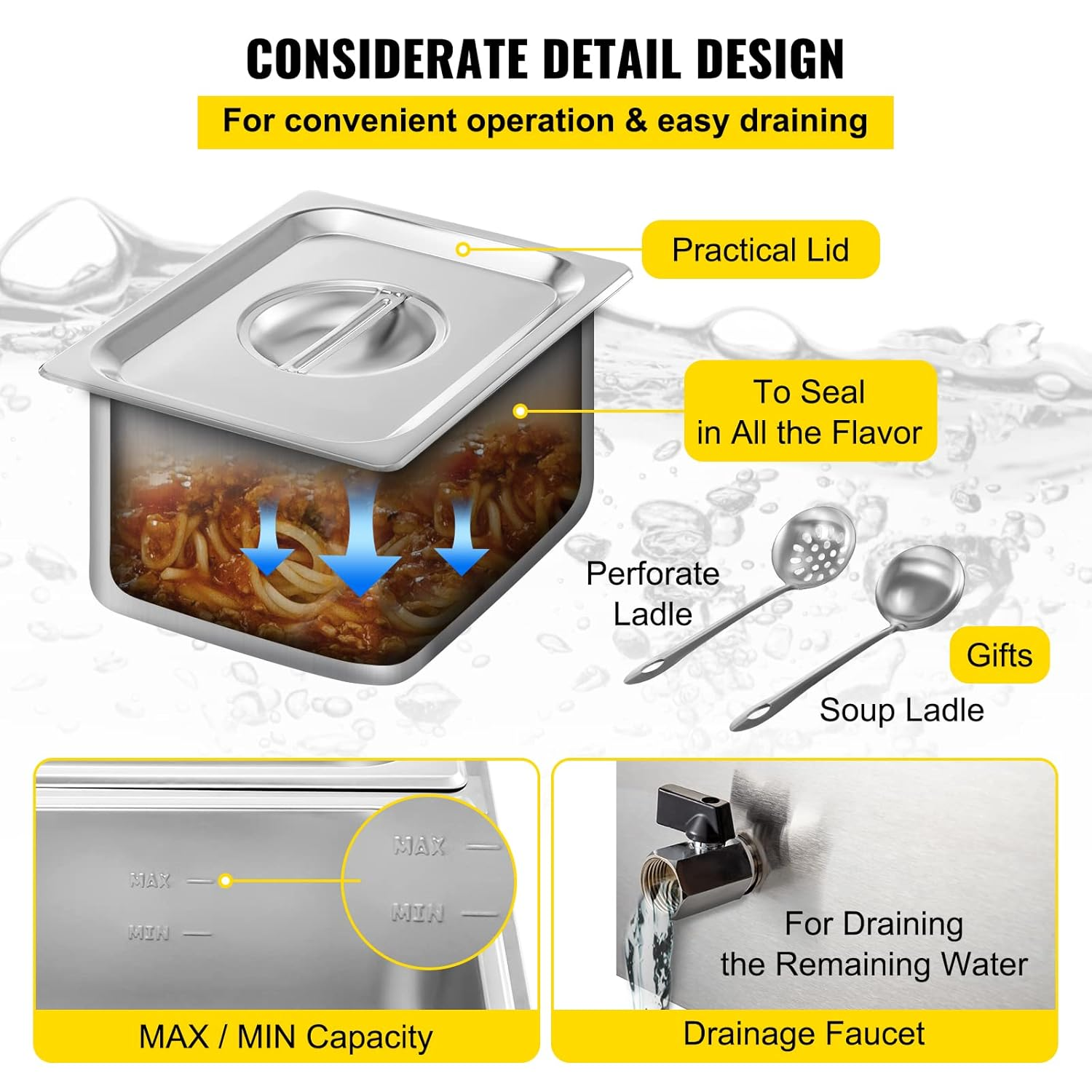 6 Tanks Commercial Bain Marie  - Bain Marie Food Warmer 评论和价格