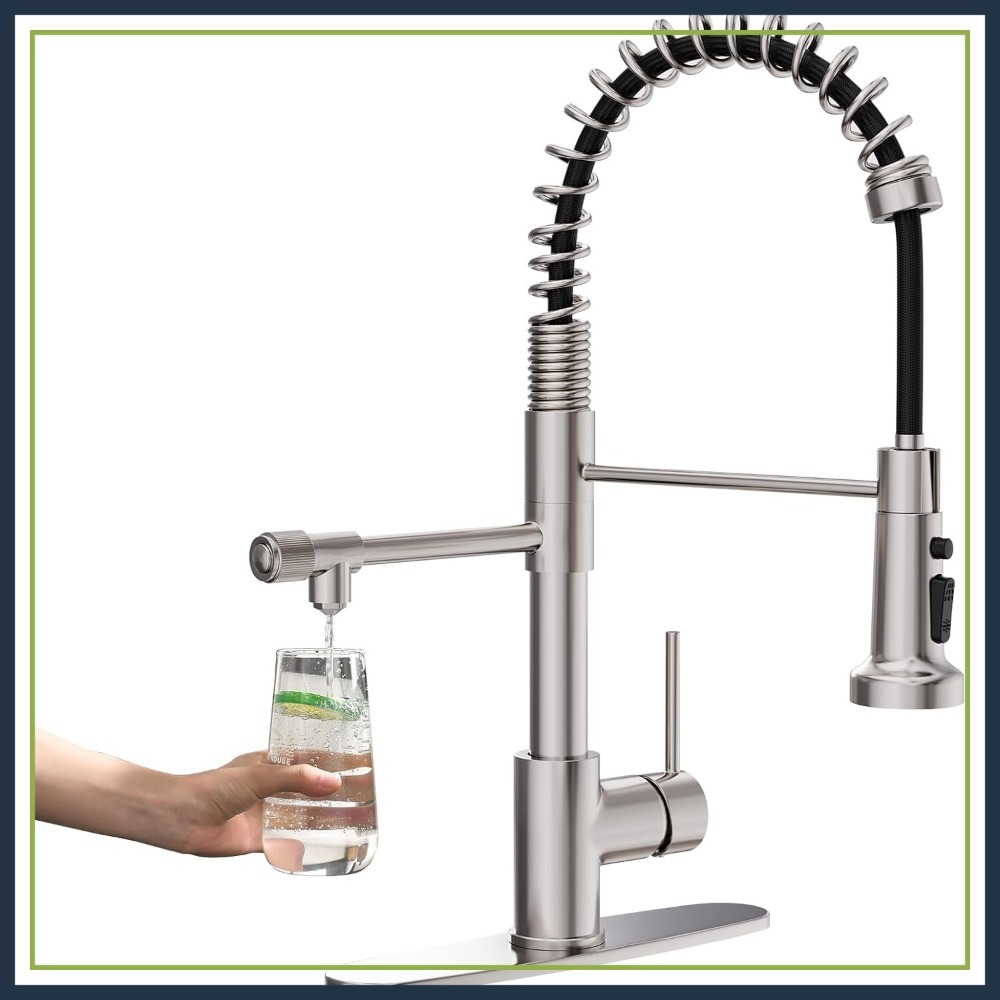 3-in-1 Pull-Down Kitchen Fauce - Commercial Kitchen Faucet 评论和价格