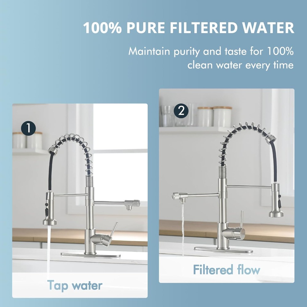 3-in-1 Pull-Down Kitchen Fauce - Commercial Kitchen Faucet 评论和价格