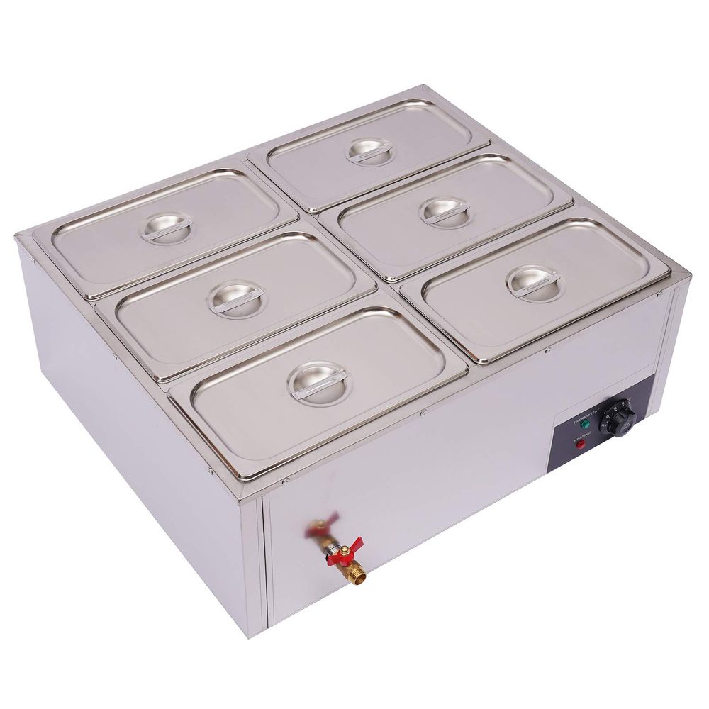850W Commercial Electric Food  - Bain Marie Food Warmer 评论和价格