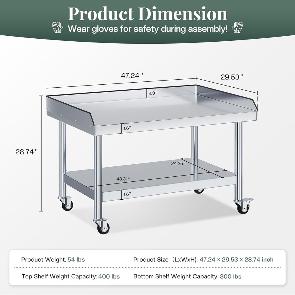 Adjustable Stainless Steel Sta - Commercial Kitchen Grill 评论和价格