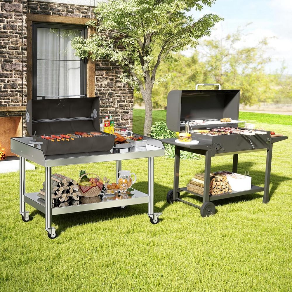 Adjustable Stainless Steel Sta - Commercial Kitchen Grill 评论和价格