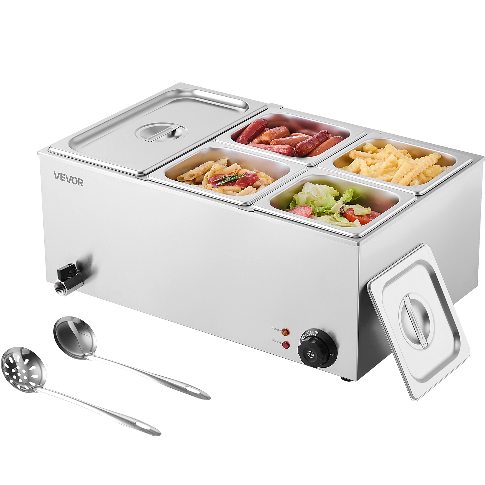 SucceBuy 24QT 5-Pan Commercial - Bain Marie Food Warmer 评论和价格