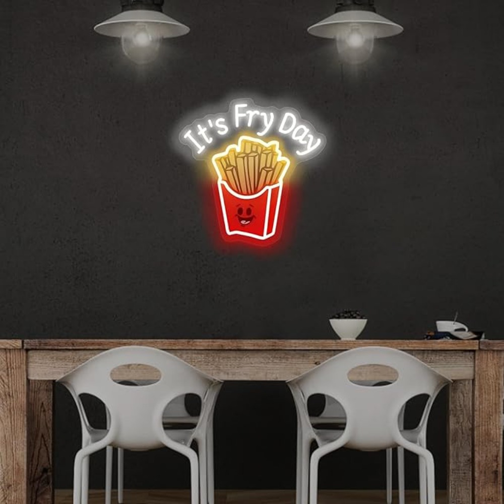 French Fries Neon Light,It's F - Commercial Kitchen Light 评论和价格