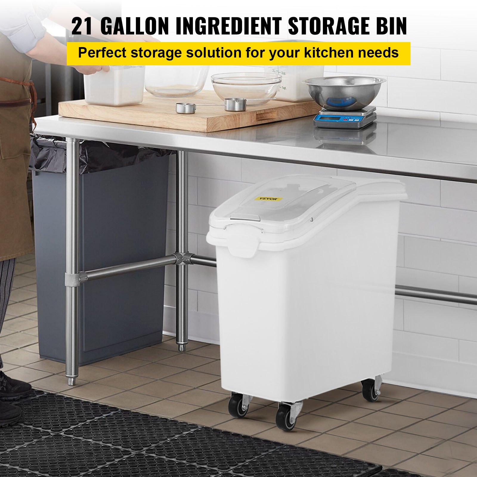 21 Gallon Ingredient Bin With  - Commercial Kitchen Bin 评论和价格