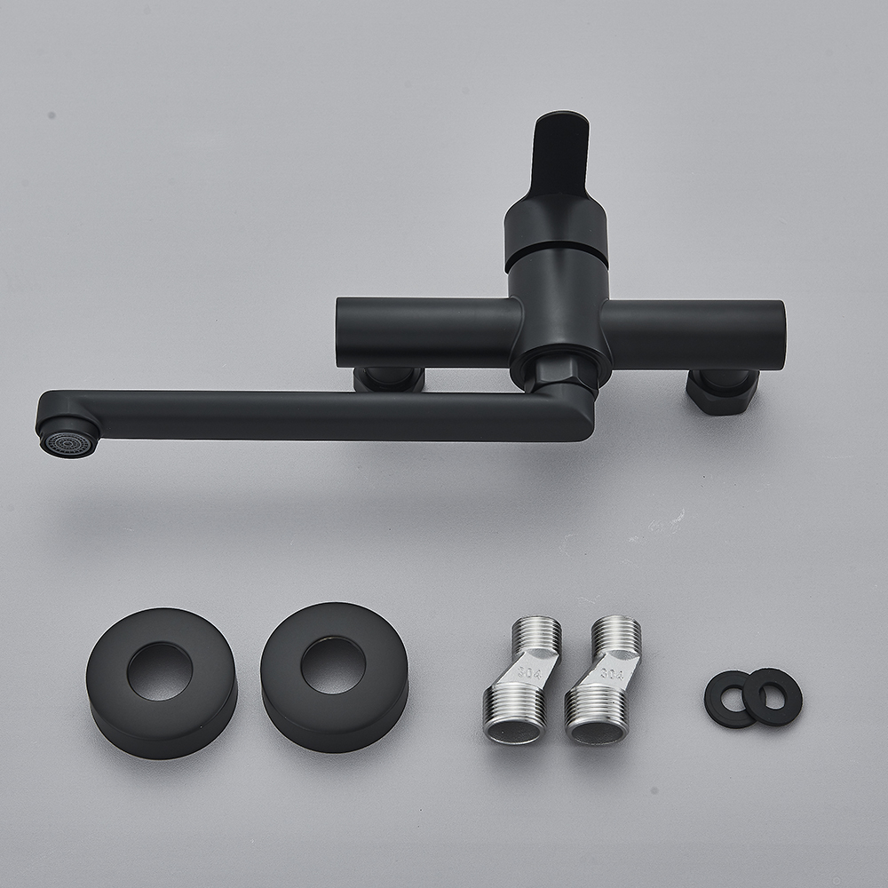 Black Wall Mounted Kitchen Fau - Commercial Kitchen Faucet 评论和价格