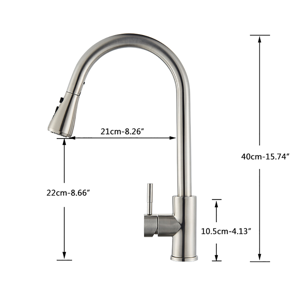 Rozin Black Kitchen Faucet Sin - Commercial Kitchen Faucet 评论和价格