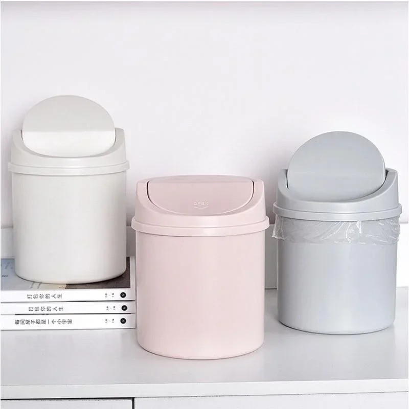 Mini Desktop Trash Can with Li - Commercial Kitchen Bin 评论和价格