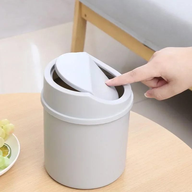 Mini Desktop Trash Can with Li - Commercial Kitchen Bin 评论和价格