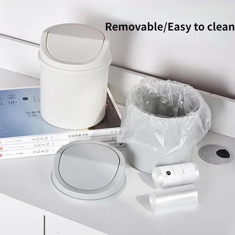 Mini Desktop Trash Can with Li - Commercial Kitchen Bin 评论和价格