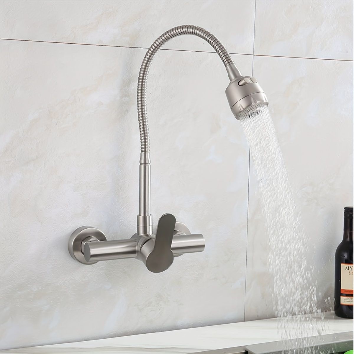 Wall-mounted kitchen faucet, s - Commercial Kitchen Faucet 评论和价格