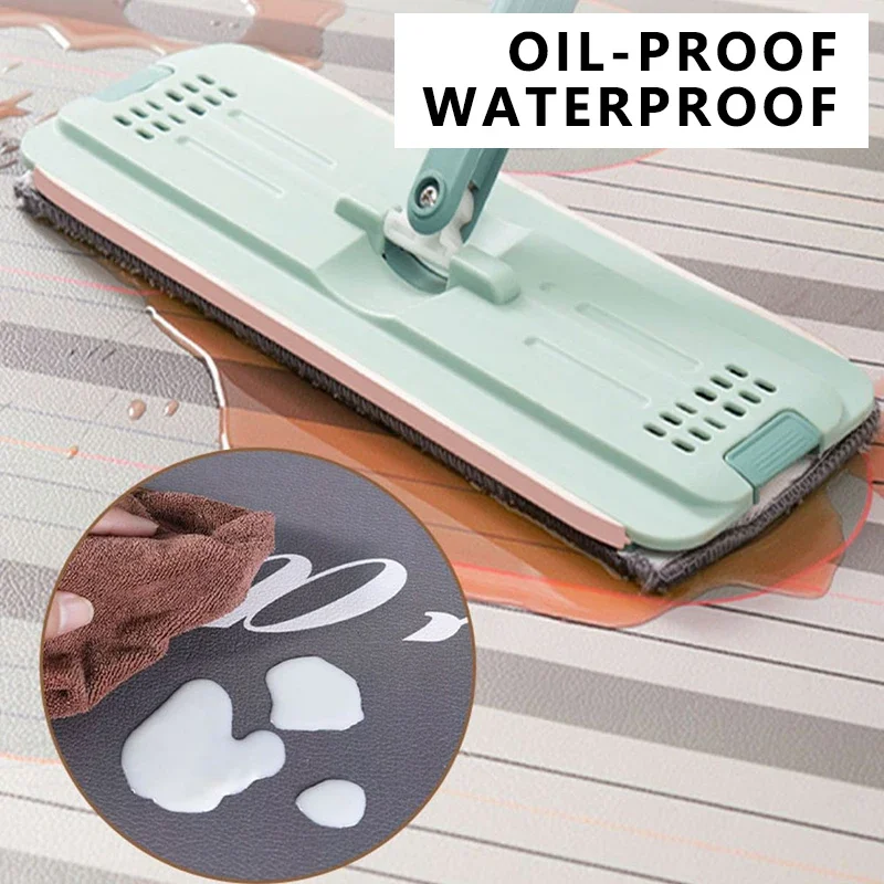 Kitchen Rug PVC Waterproof Lea - Commercial Kitchen Non Slip Flooring 评论和价格