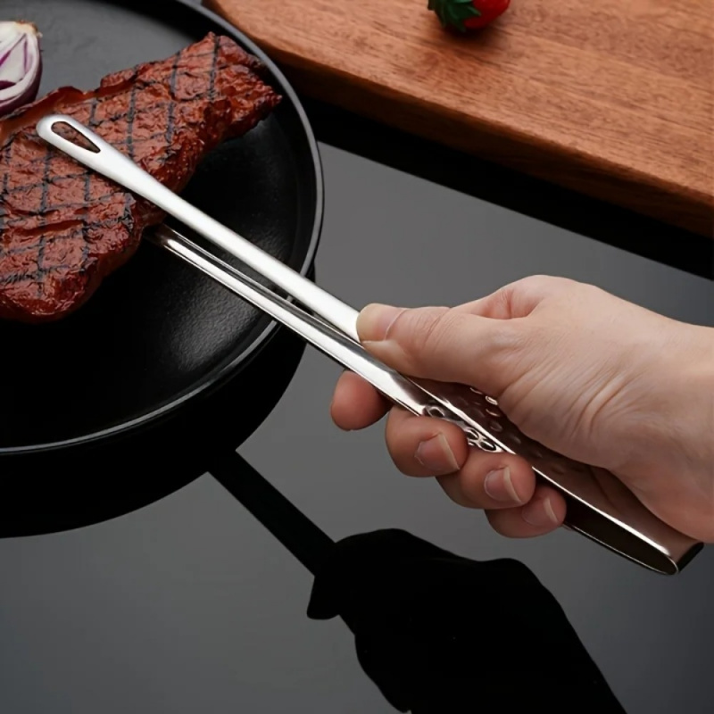 Stainless Steel BBQ Grill Tong - Commercial Kitchen Cooking 评论和价格