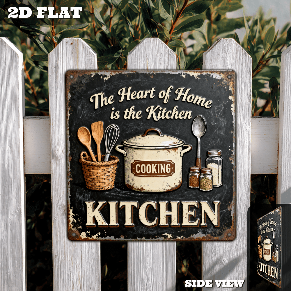 Vintage Metal Kitchen Wall Dec - Commercial Kitchen Cooking 评论和价格
