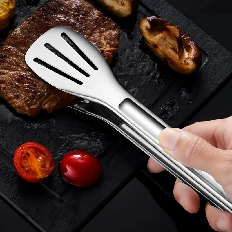 Stainless Steel Food Tongs - H - Commercial Kitchen Grill 评论和价格