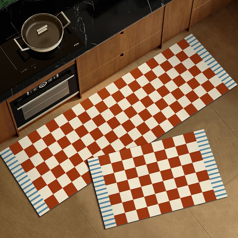 Vintage Plaid Kitchen Floor Ma - Commercial Kitchen Non Slip Flooring 评论和价格