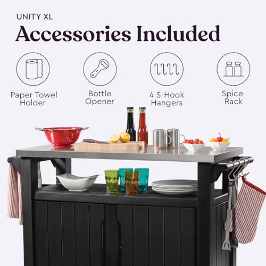 Unity XL Portable Outdoor Tabl - Commercial Kitchen Prep Table With Storage 评论和价格