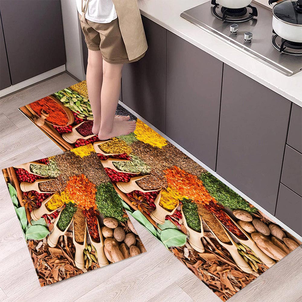 1PC Vegetable Grains Spices Ki - Commercial Kitchen Mats 评论和价格