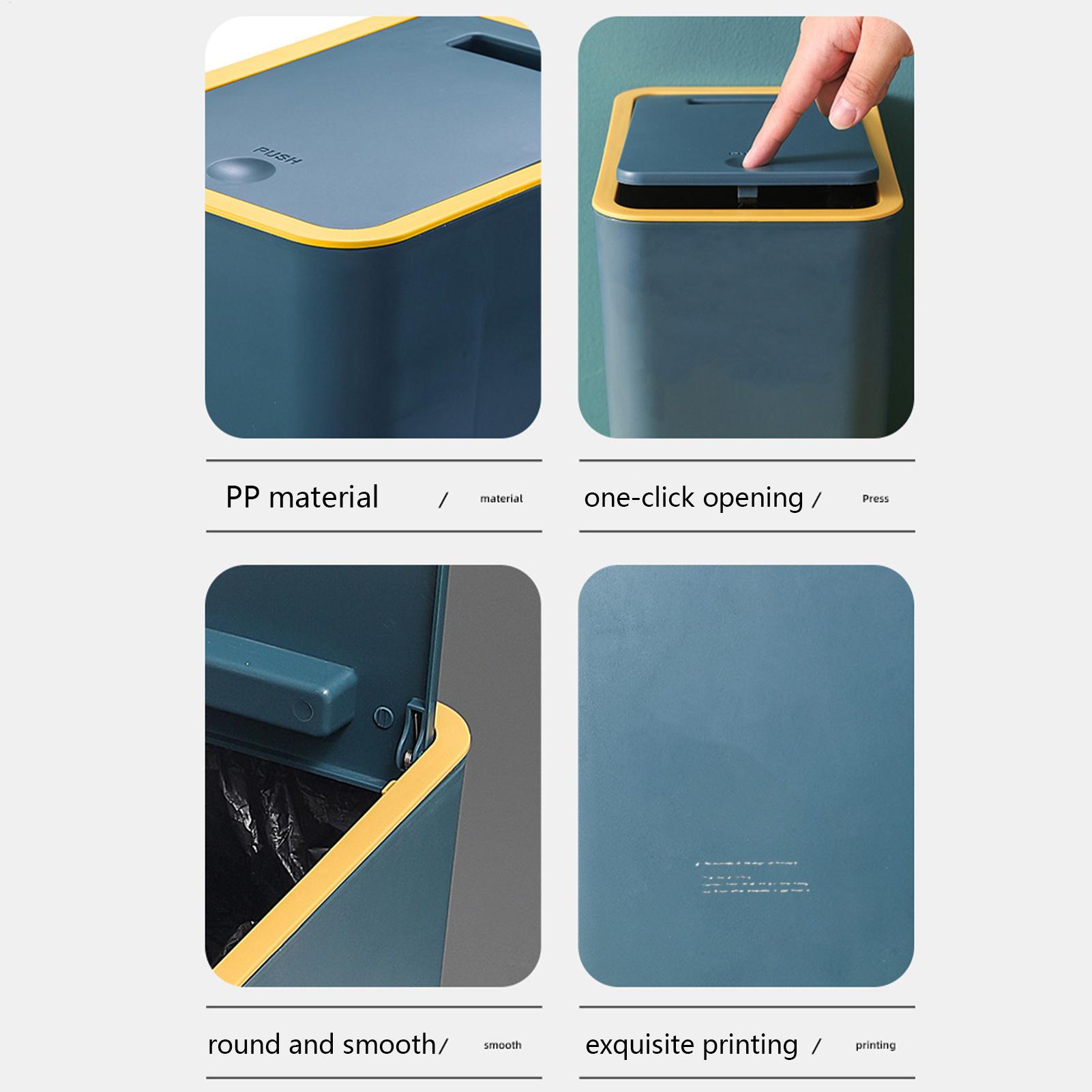 Bathroom Trash Can with Press  - Commercial Kitchen Bin 评论和价格
