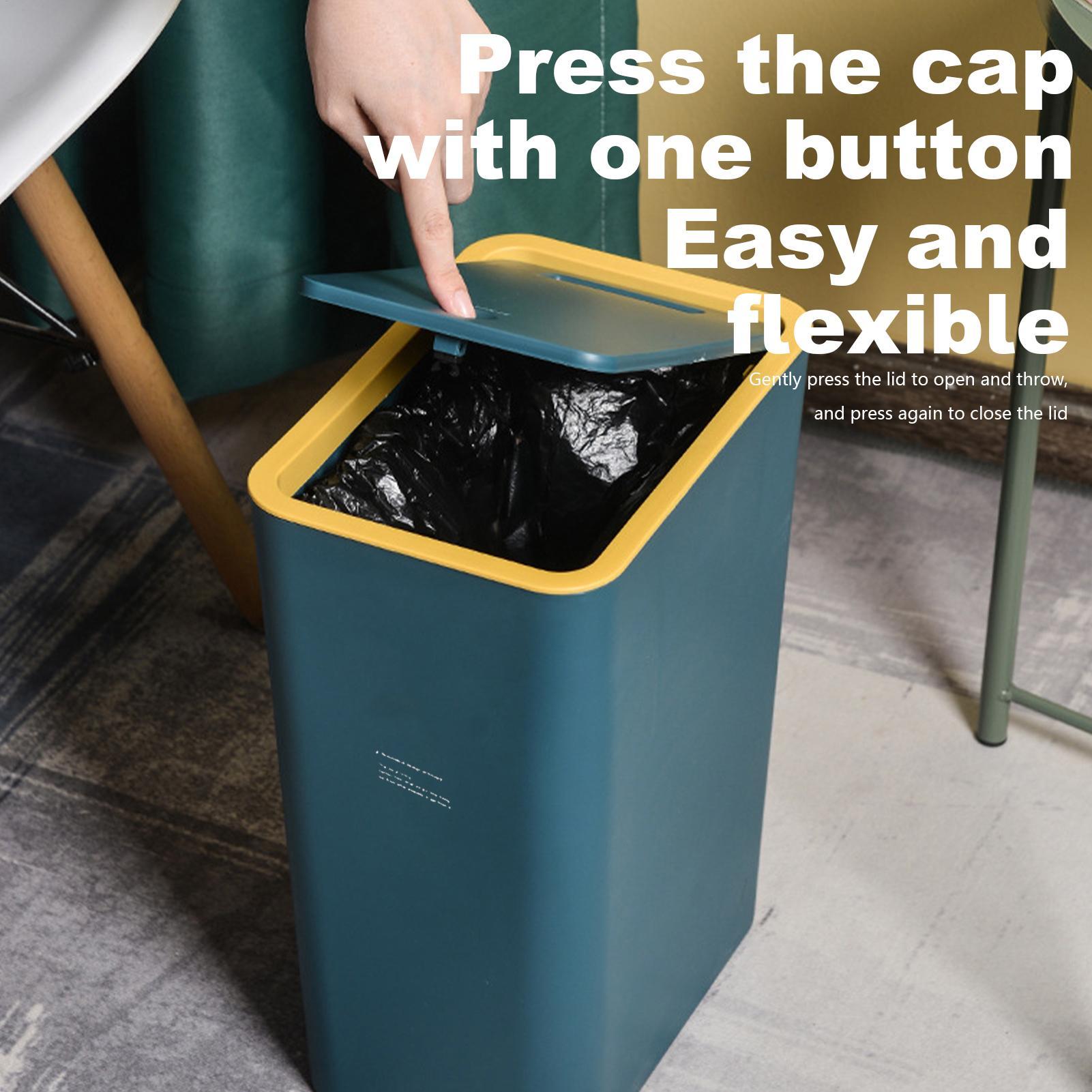 Bathroom Trash Can with Press  - Commercial Kitchen Bin 评论和价格